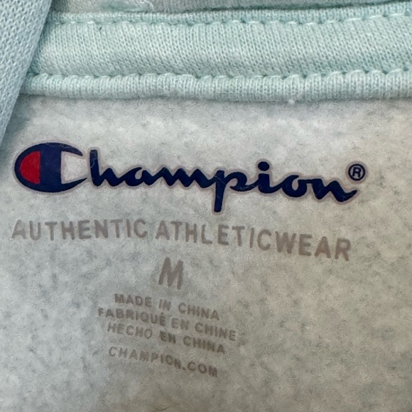 High End Mint Green Embroidered Youth Boys M Hoodie Sweatshirt MINTY - Picture 3 of 4